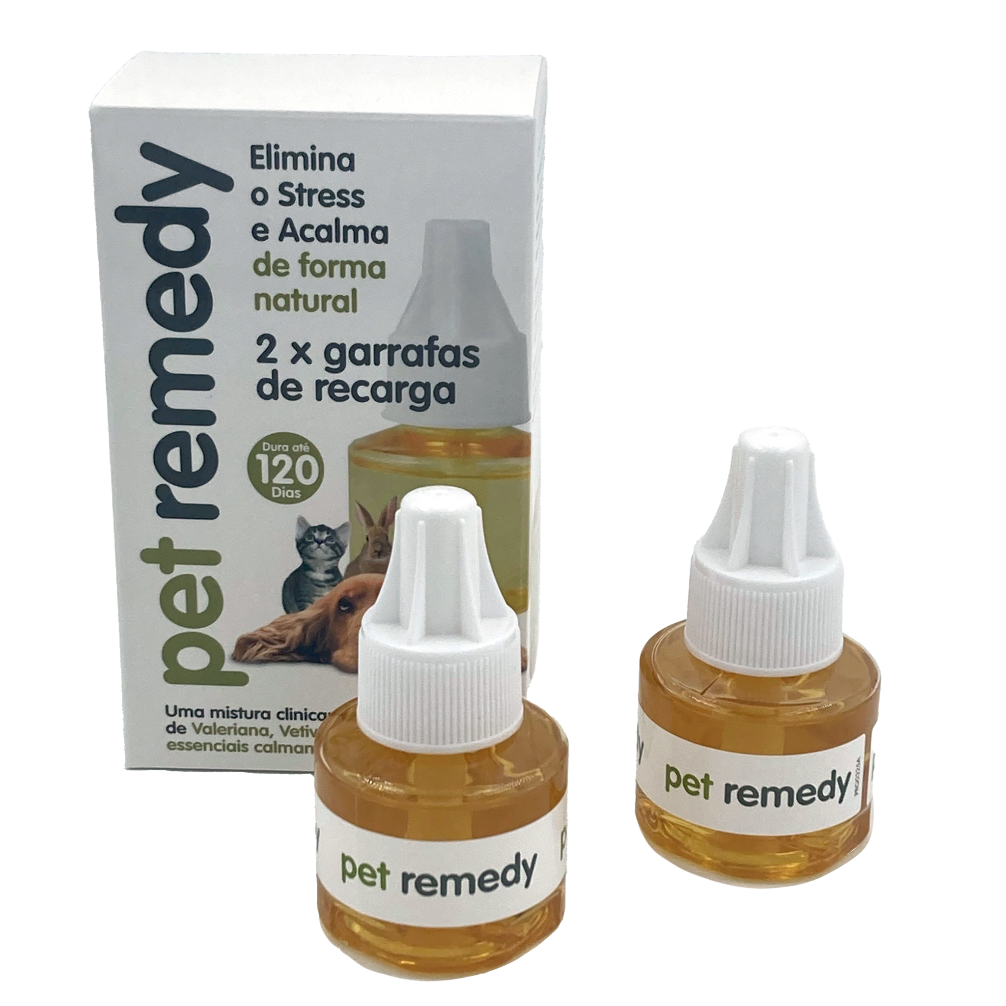 Pet Remedy recarga 40ml anti-stress para animais de estimação com valeriana e óleos essenciais