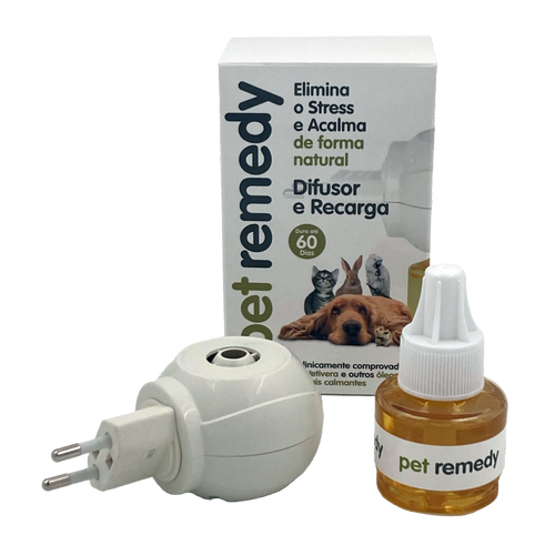 Pet Remedy set difusor elétrico e recarga 40ml calmante natural para cães e gatos