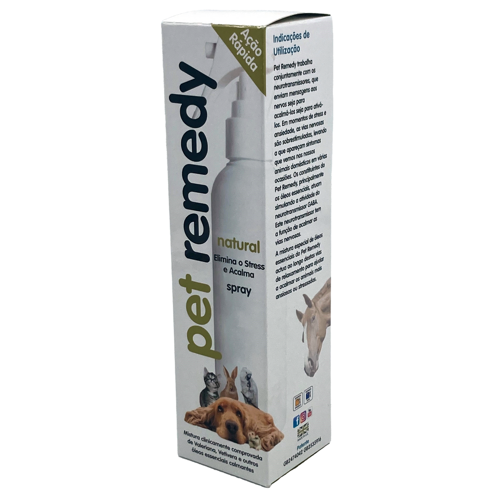 Pet Remedy spray 200ml à base de valeriana e óleos essenciais para animais
