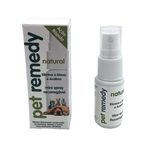 Pet Remedy spray calmante mini 15ml para cães e gatos ansiedade e stress